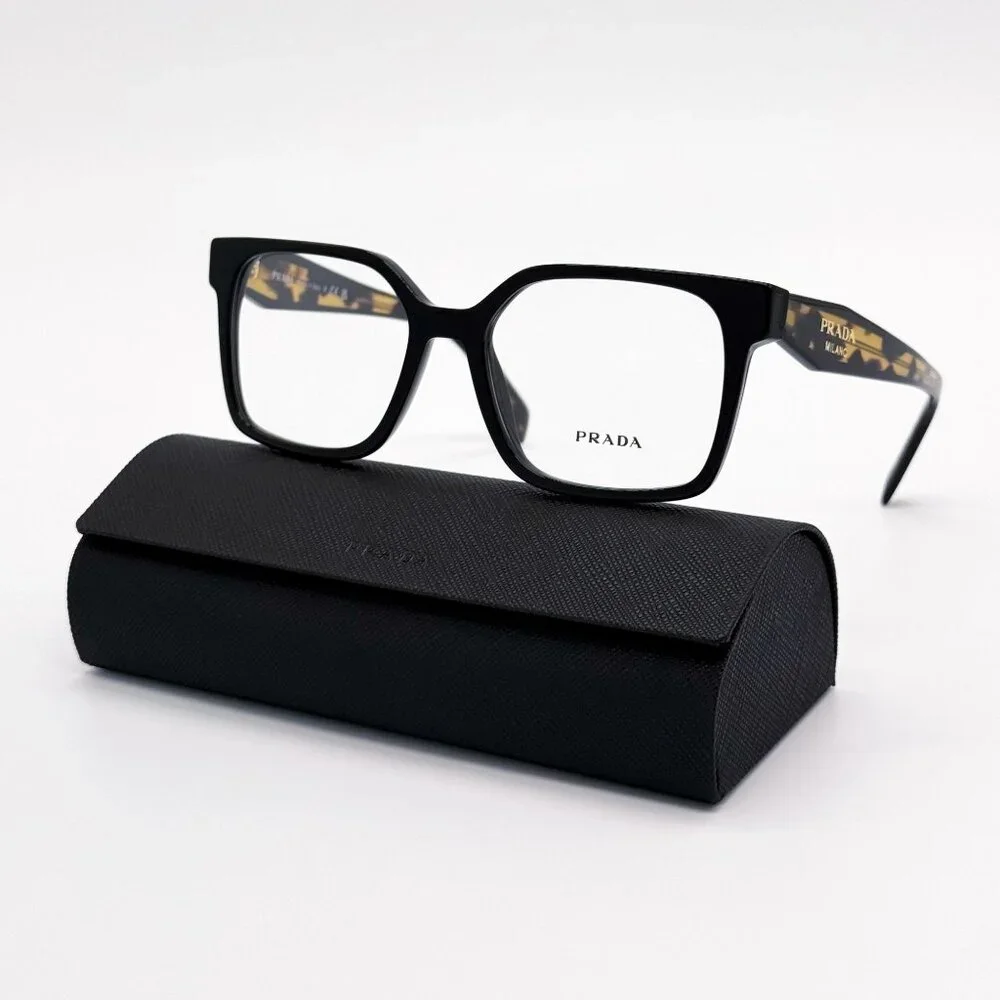 NEW PRADA EYEGLASSES PRB03V 3891O1 BLACK HAVANA WOMEN PR B03V 3891O1 VPR B03